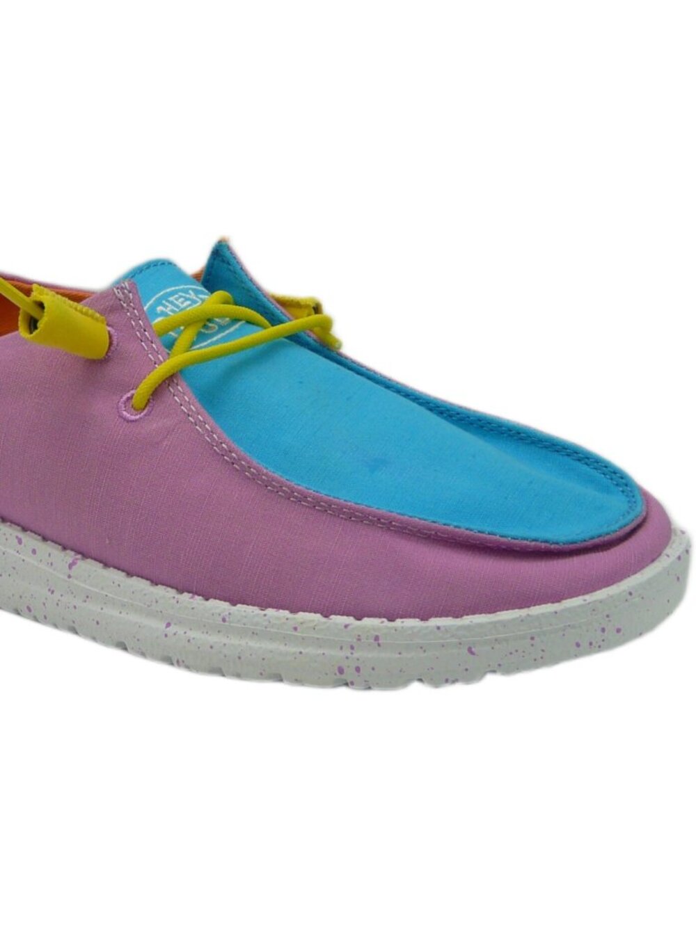 HEY DUDE WENDY SLUB CANVAS WOMEN'S SHOES MULTI COLOR  US 7